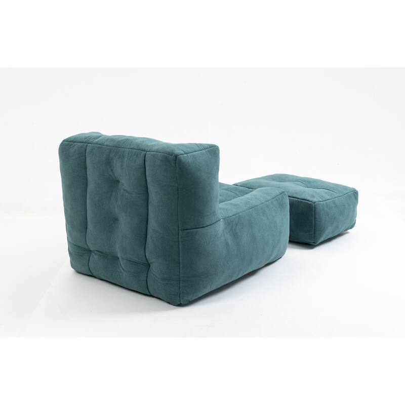 38.5" Green Single Sofa Chair for Adults & Children, Lazy Sofa Chair w